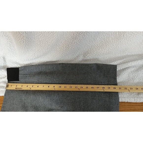 Halogen Women's Gray Wool Blend Tweed Pencil Knee Length Lined Skirt Size 0 Zip - Picture 8 of 16